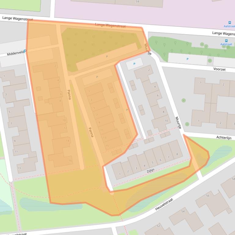 Kaart van postcodegebied 5126DJ.