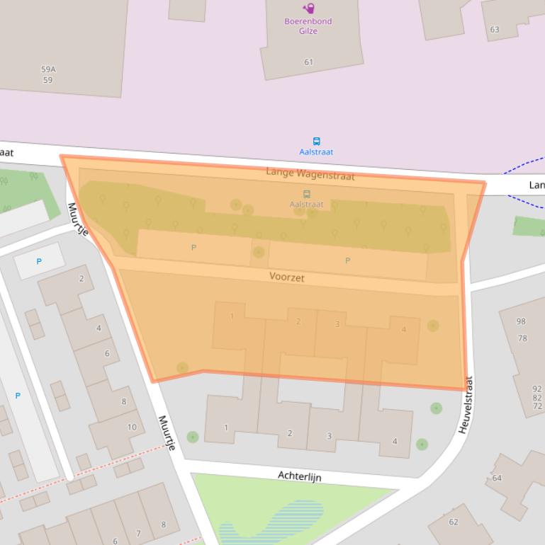 Kaart van postcodegebied 5126DM.