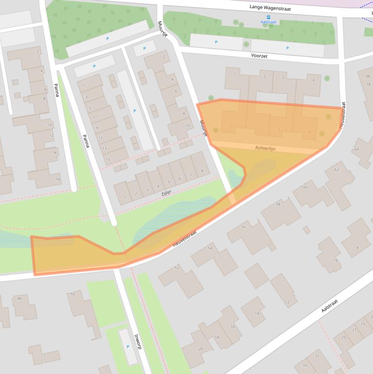 Kaart van postcodegebied 5126DN.