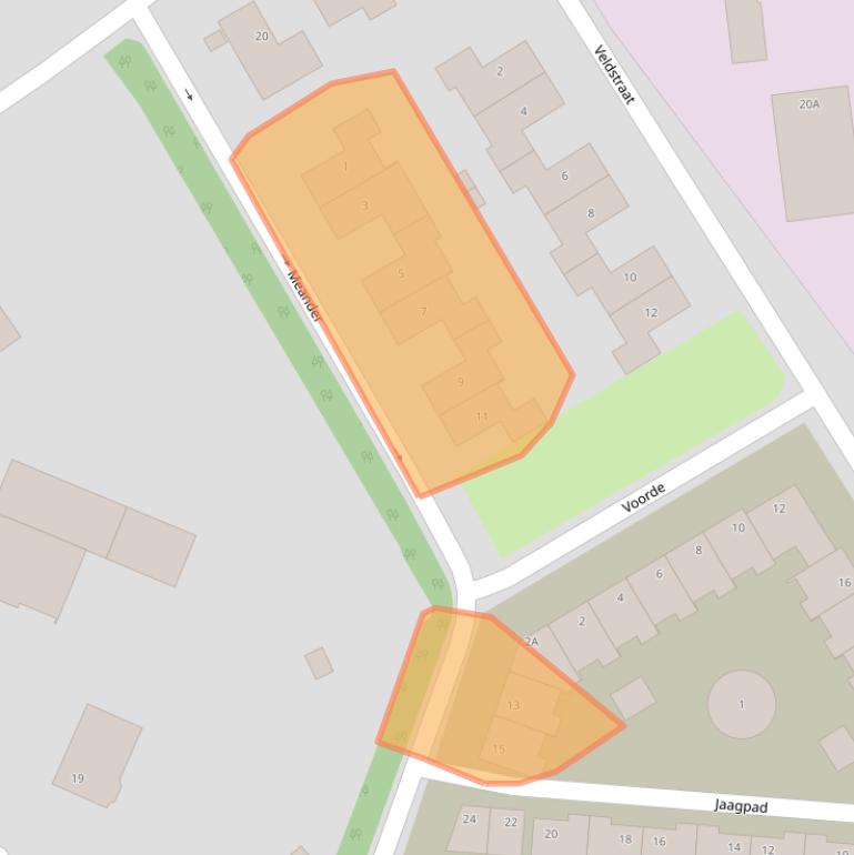 Kaart van postcodegebied 5126DV.