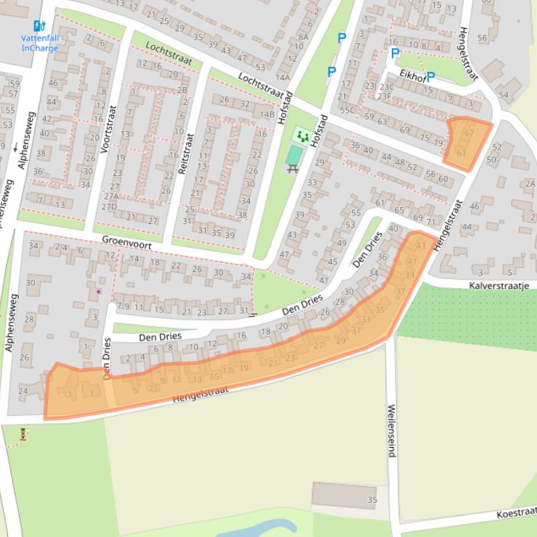 Kaart van postcodegebied 5126EA.