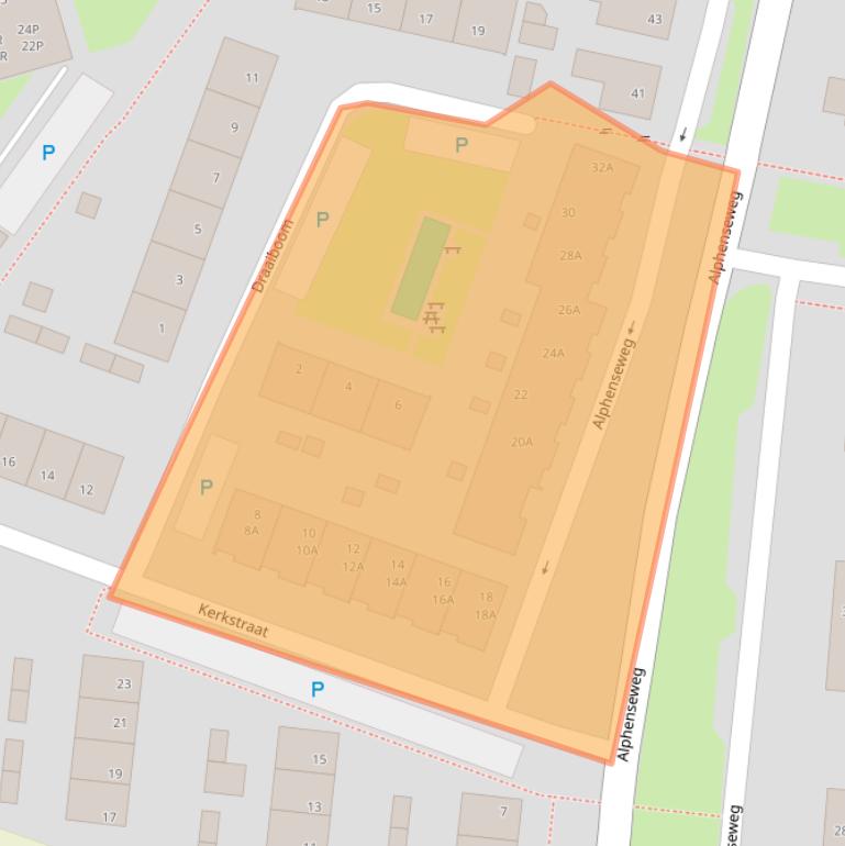 Kaart van postcodegebied 5126EG.