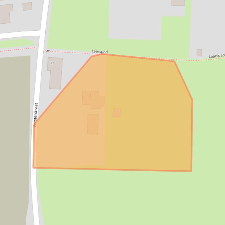 Kaart van postcodegebied 5126GR.