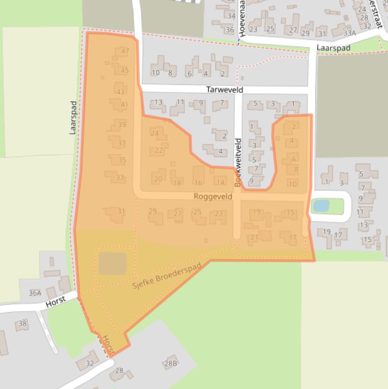 Kaart van postcodegebied 5126GV.