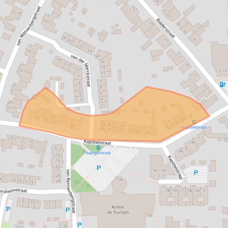 Kaart van postcodegebied 5126HB.