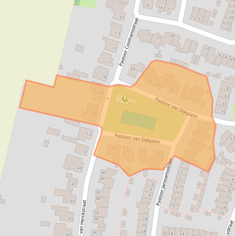 Kaart van postcodegebied 5126HD.