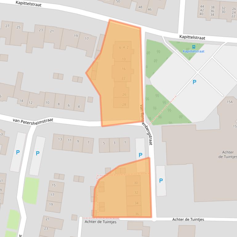 Kaart van postcodegebied 5126HH.