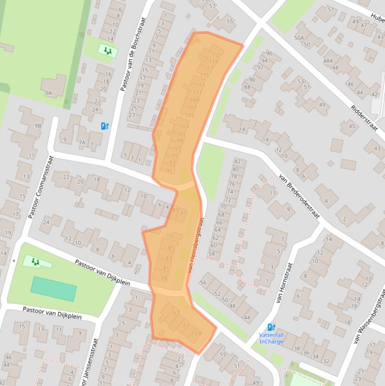 Kaart van postcodegebied 5126HM.