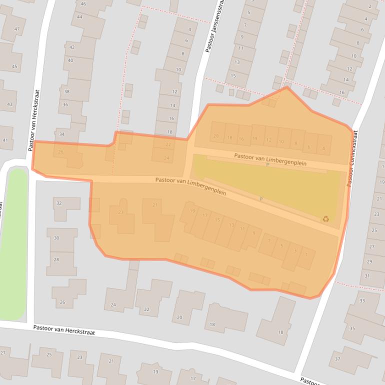Kaart van postcodegebied 5126HS.