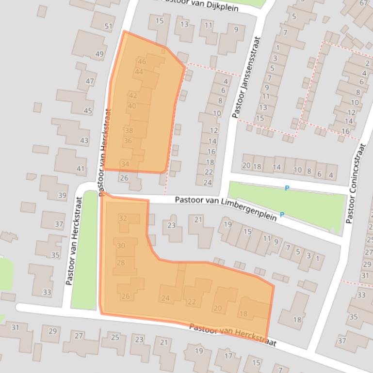 Kaart van postcodegebied 5126HW.
