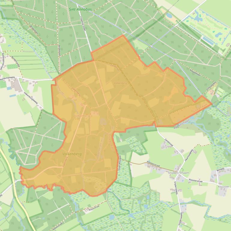 Kaart van postcodegebied 5126NA.