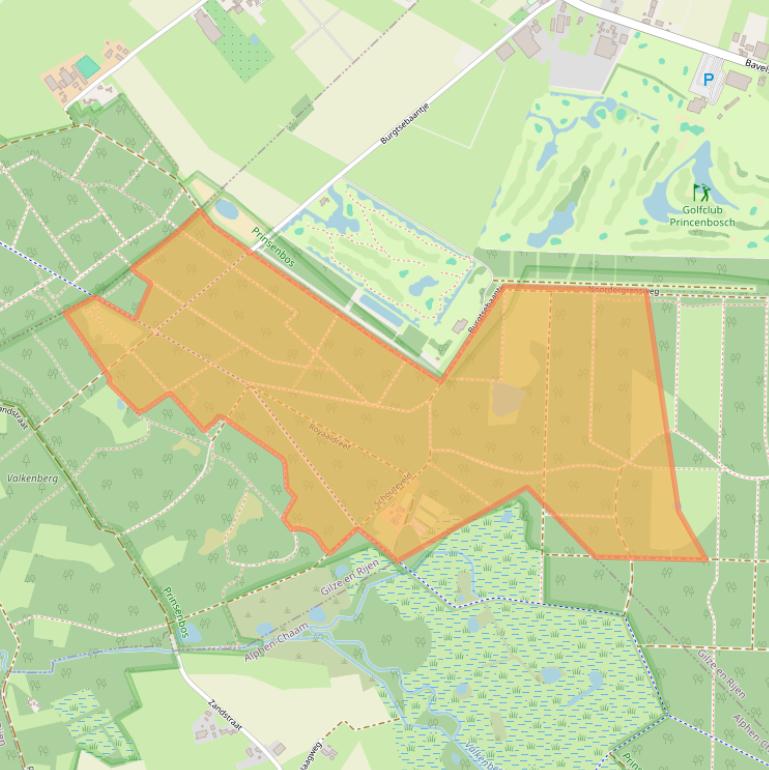 Kaart van postcodegebied 5126NB.