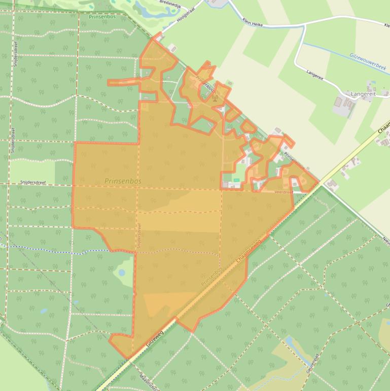 Kaart van postcodegebied 5126NC.