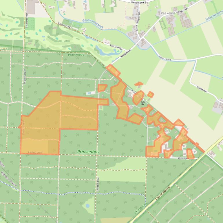 Kaart van postcodegebied 5126ND.