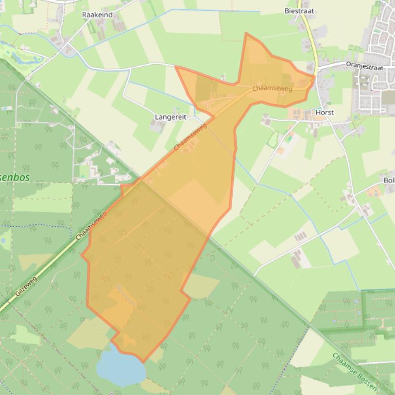 Kaart van postcodegebied 5126NE.