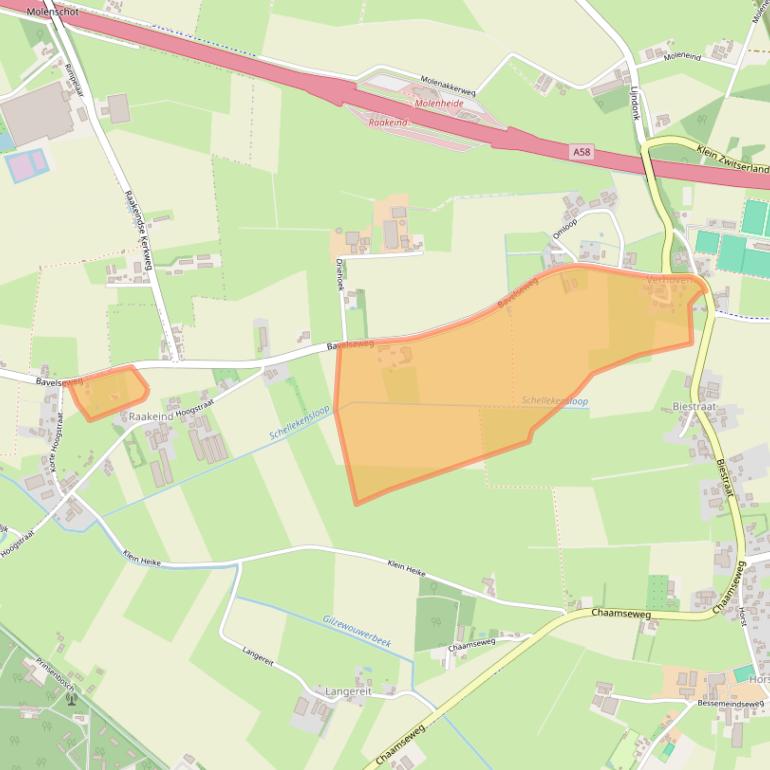 Kaart van postcodegebied 5126NL.