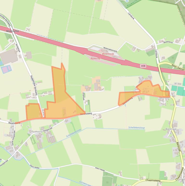 Kaart van postcodegebied 5126NN.