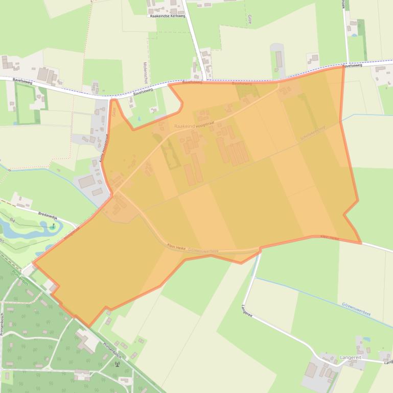 Kaart van postcodegebied 5126NR.