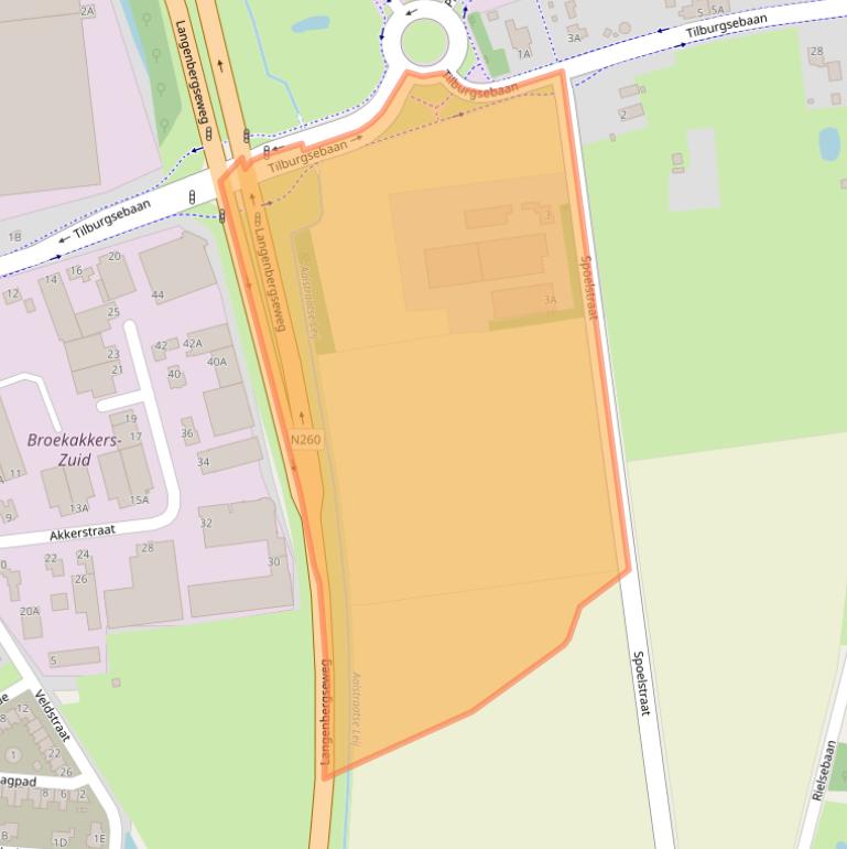 Kaart van postcodegebied 5126PD.