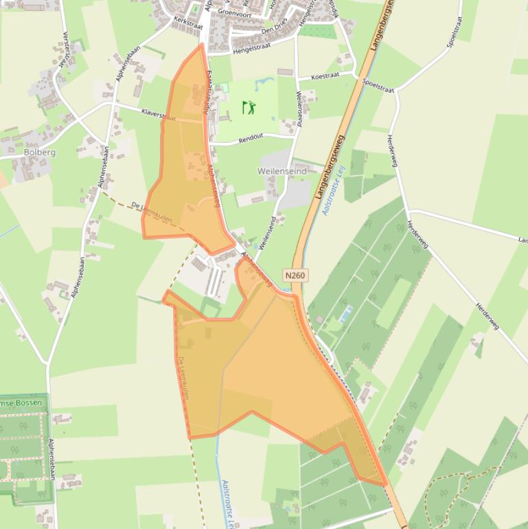 Kaart van postcodegebied 5126PP.