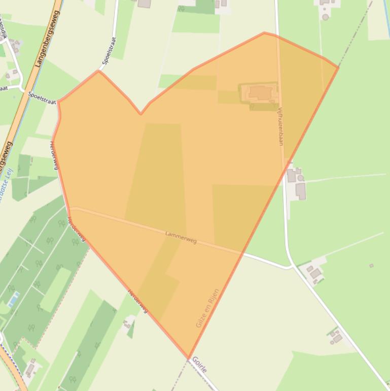 Kaart van postcodegebied 5126PV.