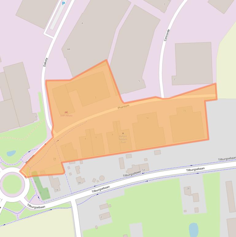 Kaart van postcodegebied 5126RJ.