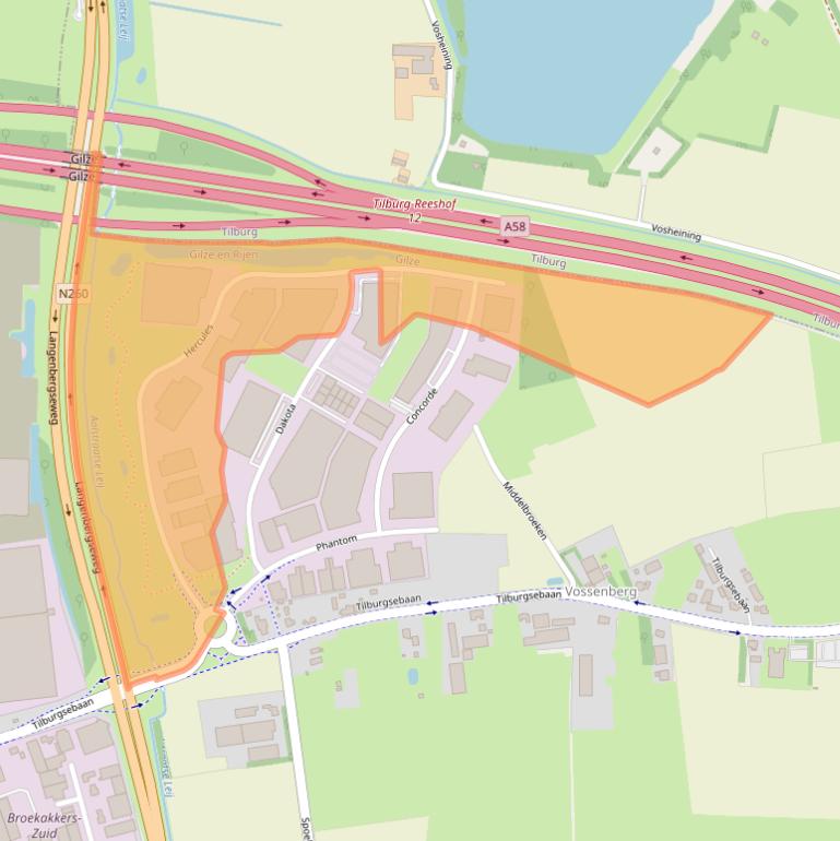 Kaart van postcodegebied 5126RK.