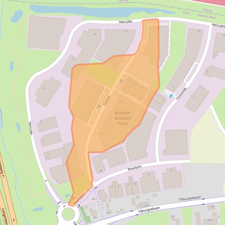 Kaart van postcodegebied 5126RL.