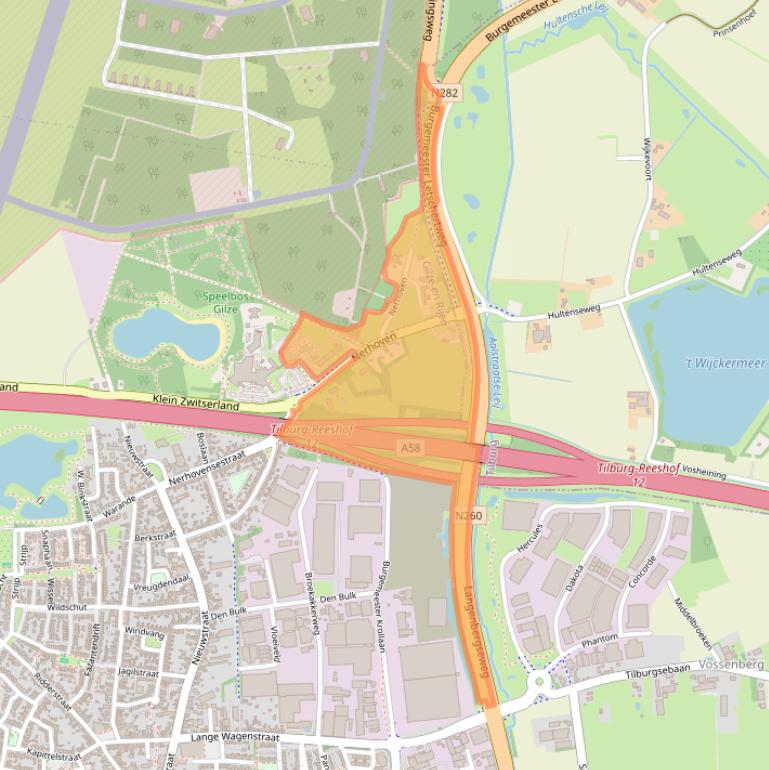 Kaart van postcodegebied 5126TB.