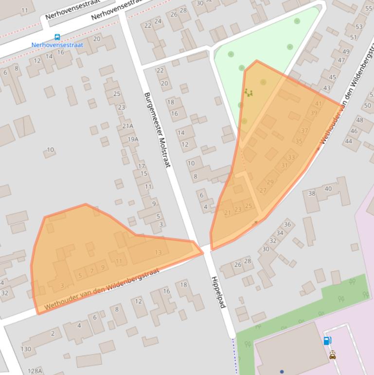 Kaart van postcodegebied 5126TK.