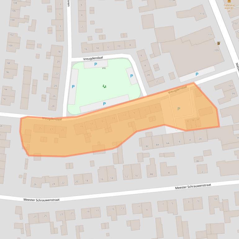 Kaart van postcodegebied 5126TS.