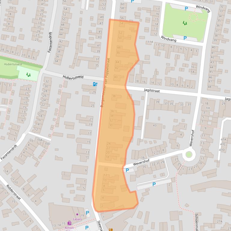 Kaart van postcodegebied 5126VD.