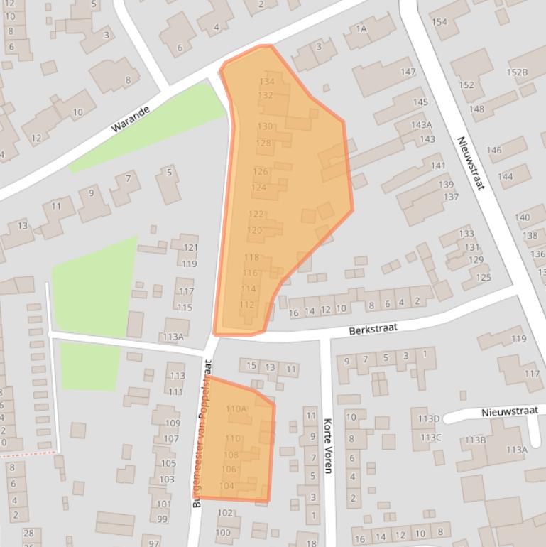 Kaart van postcodegebied 5126VG.