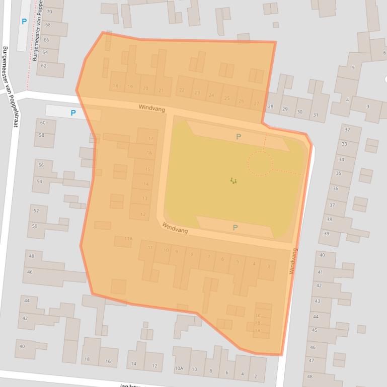 Kaart van postcodegebied 5126VR.