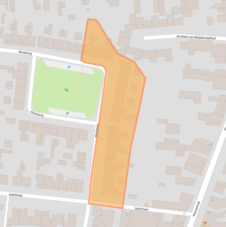 Kaart van postcodegebied 5126VS.