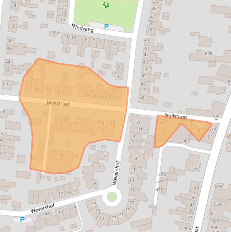 Kaart van postcodegebied 5126VT.