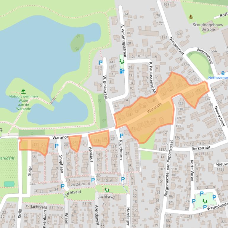 Kaart van postcodegebied 5126WB.