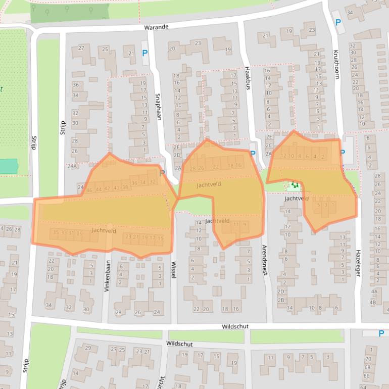 Kaart van postcodegebied 5126WH.
