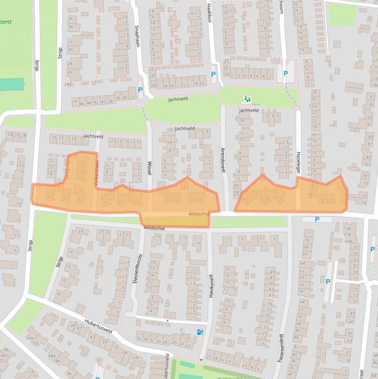 Kaart van postcodegebied 5126WK.