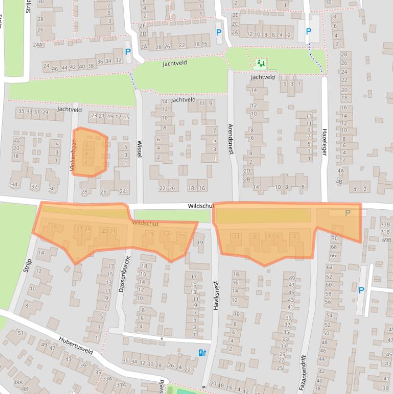 Kaart van postcodegebied 5126WL.