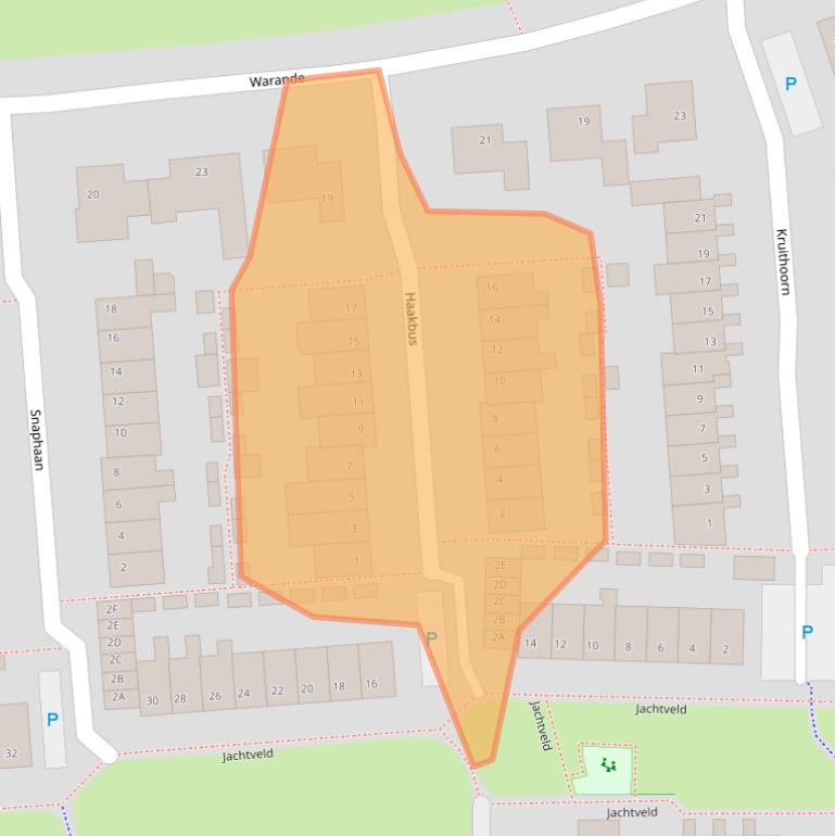 Kaart van postcodegebied 5126WN.