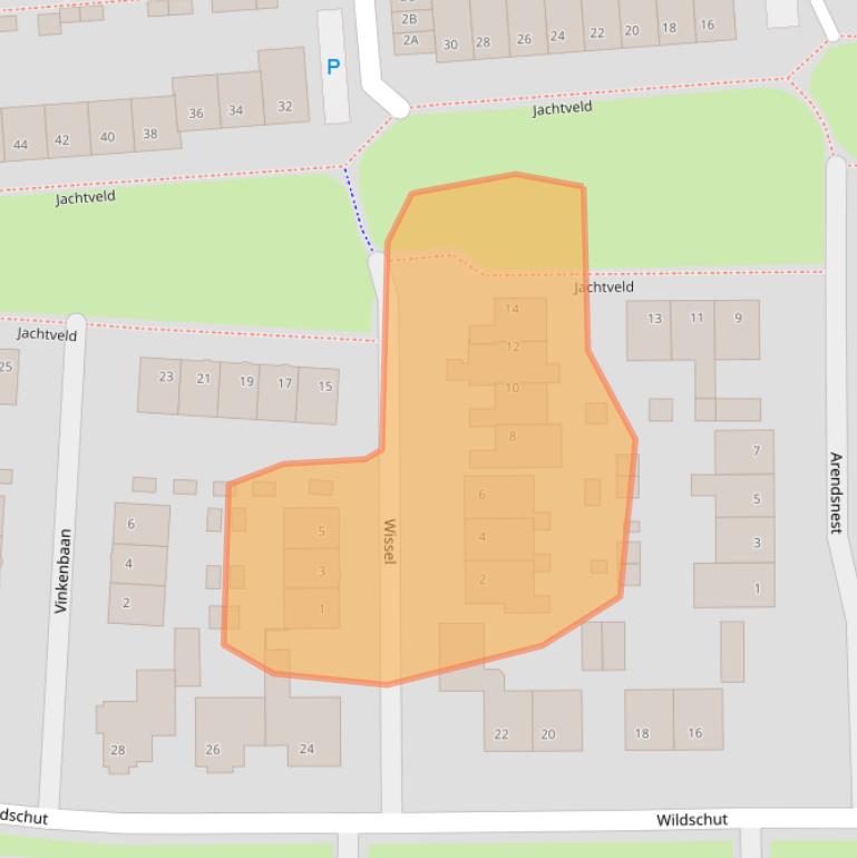 Kaart van postcodegebied 5126WT.