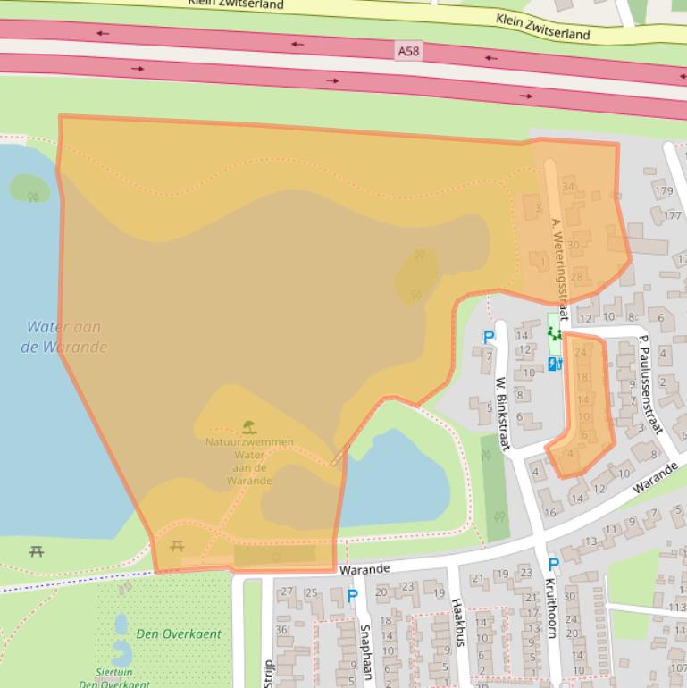 Kaart van postcodegebied 5126WX.