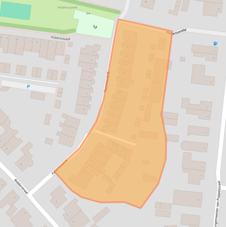 Kaart van postcodegebied 5126XB.