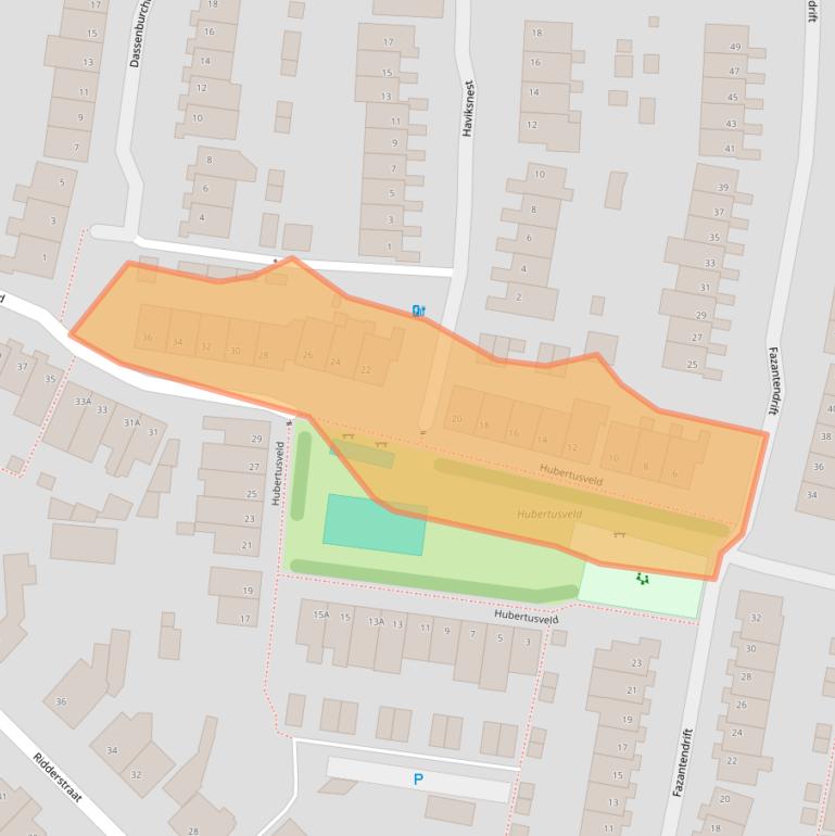 Kaart van postcodegebied 5126XG.