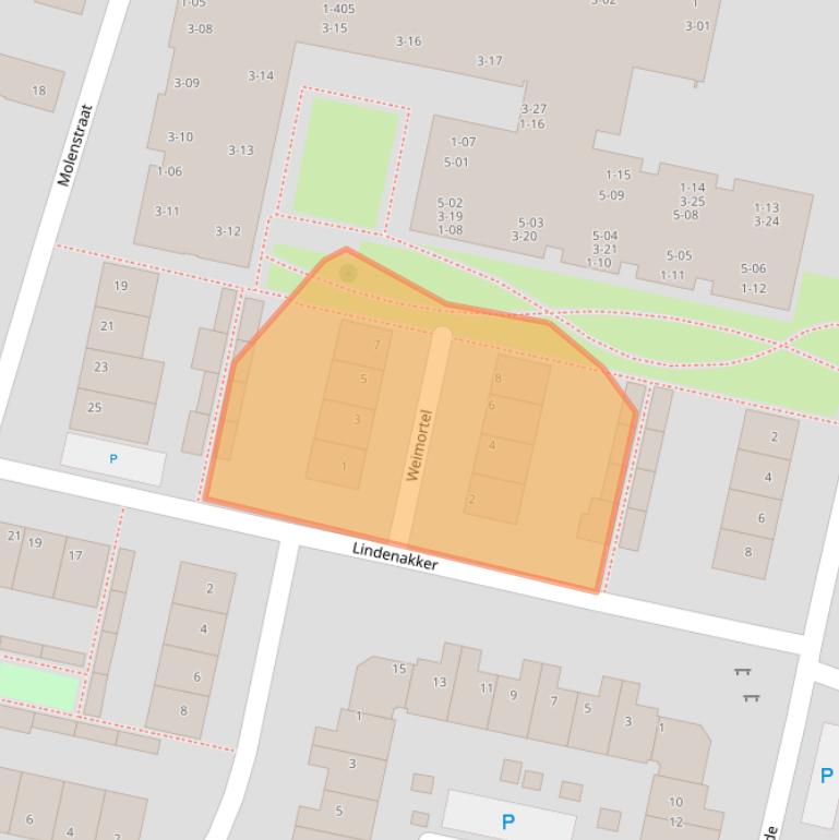 Kaart van postcodegebied 5131AG.