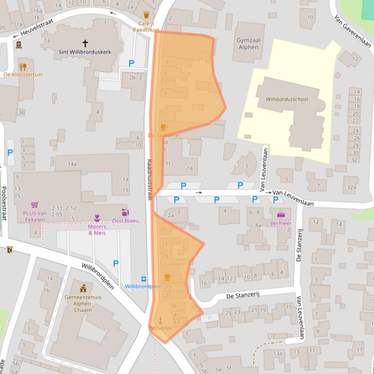 Kaart van postcodegebied 5131AK.