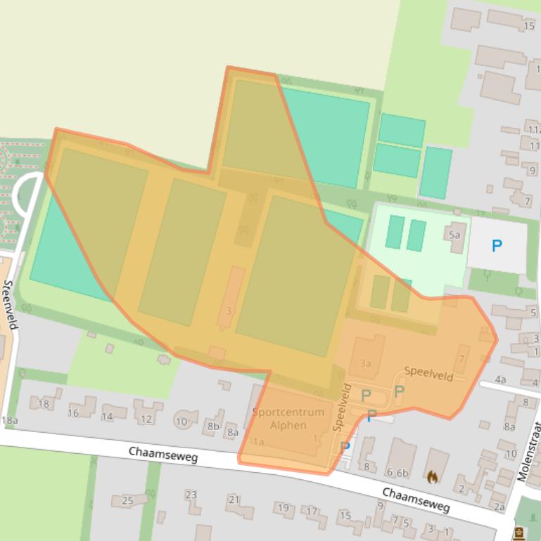 Kaart van postcodegebied 5131AW.