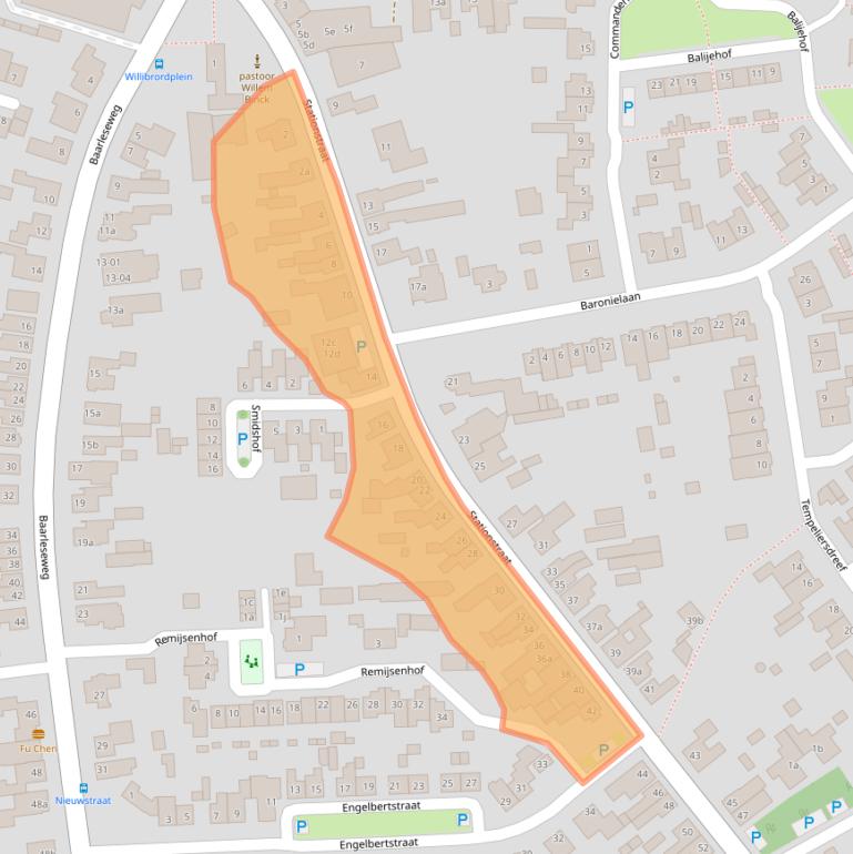 Kaart van postcodegebied 5131BN.
