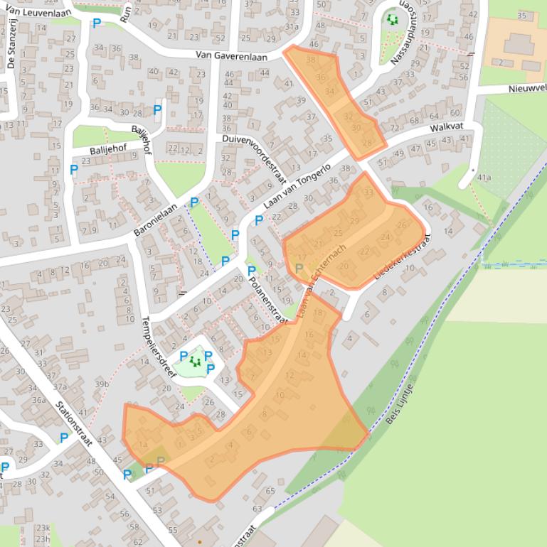 Kaart van postcodegebied 5131CB.